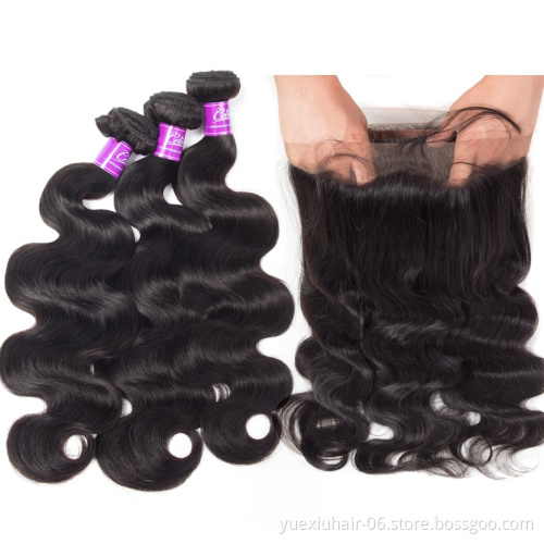 Body Wave Wholesale Price Human Virgin Hair Malaysian Hair Recool Hair 360 Lace Frontal Stock 100% Virgin